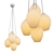 Fin Grouping: Five Pendant Lamps 3D model small image 1