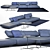 Agio Sofa Set by Paola Lenti 3D model small image 1