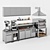 Cuppone Pizza Equipment: Dough Mixer, Dough Press, Oven & Prep Table 3D model small image 1