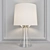 Elegant Baker Waistline Table Lamp 3D model small image 1