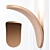 Sleek Modern Wall Lamp 3D model small image 1