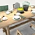 Stylish InOut Dining Set 3D model small image 3