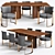 Elegant Fendi Dining Table 3D model small image 1