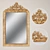 Elegant Louis Philippe Gilt Mirror 3D model small image 1