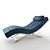 Elegant Safavieh Monroe Chaise 3D model small image 2