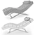Elegant Safavieh Monroe Chaise 3D model small image 3