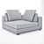 Rustic Leather Sofa: Gustav 3D model small image 3