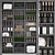 Beauty Collection: Closet Organizer with Cosmetics 3D model small image 1