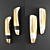 Elegant Glow Wall Lamps 3D model small image 1