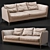 Elegant Bretagne Sofa: Luxury Comfort 3D model small image 1