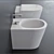 Alice Ceramica Icon Round Ceramic Toilet 3D model small image 2