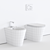 Alice Ceramica Icon Round Ceramic Toilet 3D model small image 3