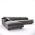 Modern 3-Seater Sofa: Cassina Mister 3D model small image 3