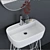 GUS Ceramic Washbasin - Contemporary Style 3D model small image 2