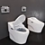 Intelligent Comfort: OVE Luxury Smart Toilet 3D model small image 1