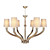 Modern Ruhlmann Large Chandelier 3D model small image 1