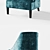Eichholtz Chair Dulwich: Modern Elegance in Aegean Tones 3D model small image 2