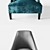 Eichholtz Chair Dulwich: Modern Elegance in Aegean Tones 3D model small image 3