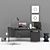 Minimalist Office Desk: Carson 3D model small image 1