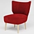 Contemporary Duke Cocktail Chair 3D model small image 2