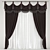 Elegant Drapery for Classic Décor 3D model small image 1