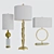 Elegant Table Lamps by Crestview 3D model small image 1