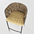 Yellow Cheerio Bar Stool: Modern Style, Sturdy & Stylish 3D model small image 2