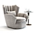 Ultimate Comfort: Hemingway Armchair 3D model small image 1