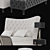 Luxurious BERENICE Bed with GASTON Bedside Tables & MEDORA Bench 3D model small image 2