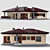 Modern Single-Story Residence 3D model small image 1