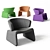 Bontempi Casa Pupa Contemporary Armchair 3D model small image 1