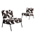 Modernist Knox Accent Chair 3D model small image 4