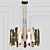 Luxurious Champagne Pendant Light 3D model small image 1