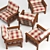 Vintage Style Armchair 3D model small image 3