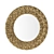 Sleek Round ZARA Home Mirror 3D model small image 1