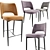 Modern Bar Stool and Dining Chair 3D model small image 1