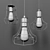 Industrial Loft Cage Luminaires 3D model small image 2