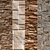 Modern Stone Walls Collection 3D model small image 1