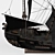 Sleek Black Pearl 3D Model 3D model small image 5