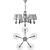 Elegant Freya Luciana Chandelier 3D model small image 3