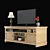 Elegant Pineland TV Stand 3D model small image 2