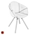 Stylish ASTING Dining Chair 3D model small image 3