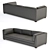 Hayden Genuine Leather Sofa 3D model small image 2