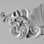 Elegant Carved Ornament 3D model small image 3