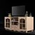 Luetta 52" TV Stand with Stylish Design 3D model small image 2