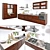 Classic Claudia Kitchen Set 3D model small image 1