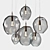 Infinity Pendant Light: Hand-Blown Glass 3D model small image 1