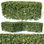 Customizable Cotoneaster Hedge: Square Shape 3D model small image 3