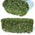 Customizable Cotoneaster Hedge: Square Shape 3D model small image 2