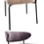 Modern Low Dining Chair with Minotti Mills Design 3D model small image 2